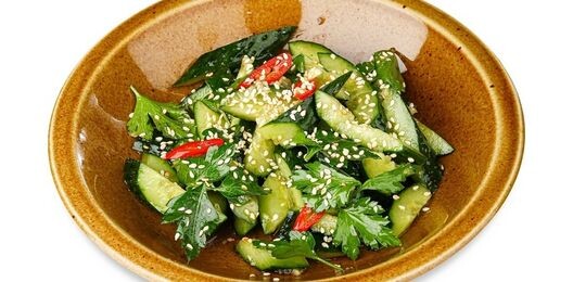 Салат "Битый огурец"