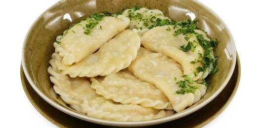 Вареники с капустой и грибами постные