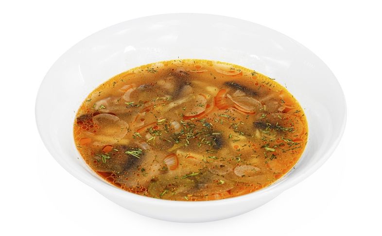 Рассольник постный с грибами