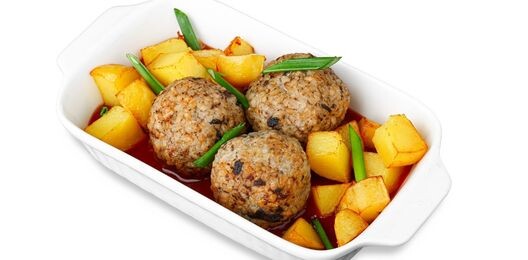 Тефтели рисовые с грибами