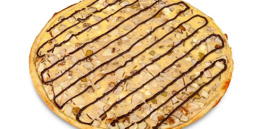 Киш с яблоком и грушей