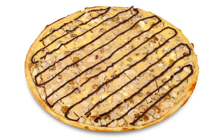 Киш с яблоком и грушей