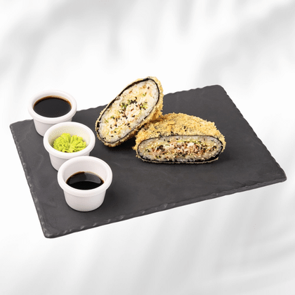 Суши-бургер с крабом