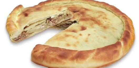 Пирог с картофелем и фаршем