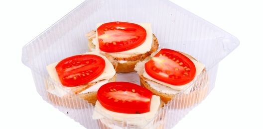 Брускетты с курицей (4 шт)