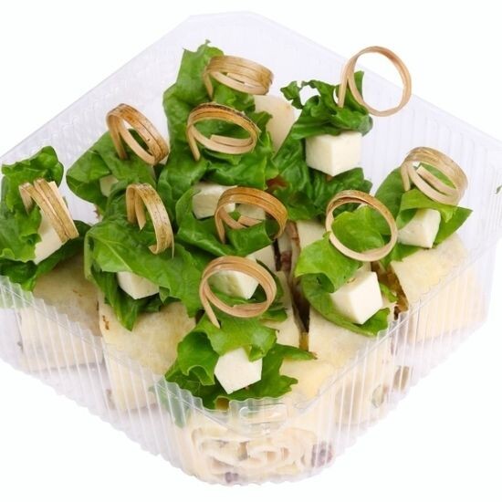 Канапе с блином и языком (10 шт)