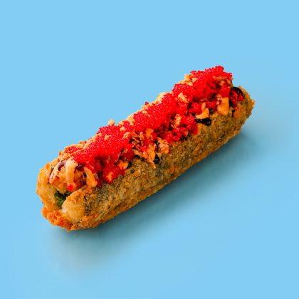 Ролл-дог с креветкой-панко и чукой