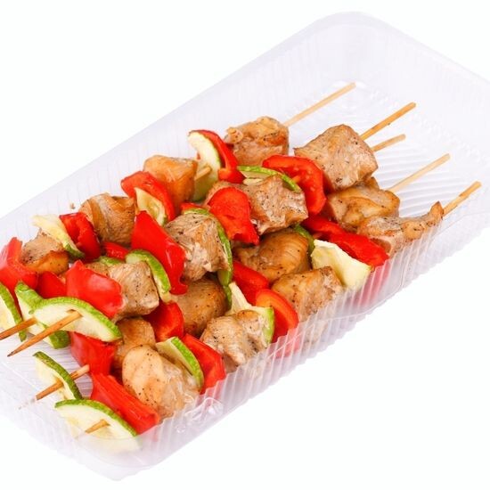 Мини-шашлычки из курицы и овощей (5 шт)