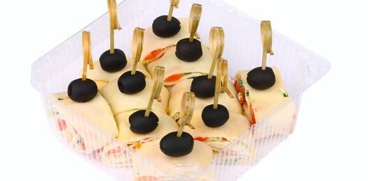 Канапе с блином и горбушей (10 шт)