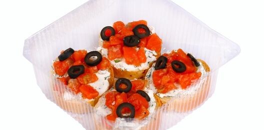 Брускетты с семгой (4 шт)