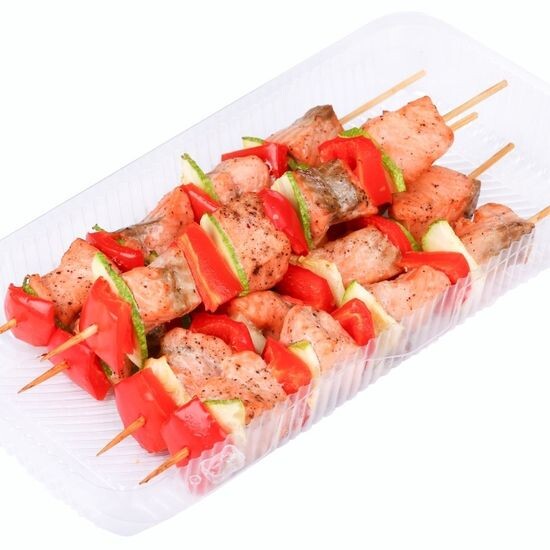 Мини-шашлычки из семги и овощей (5 шт)