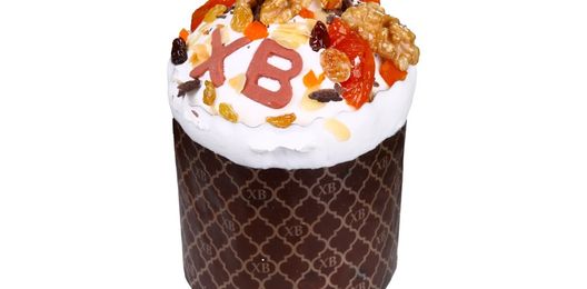 Кекс пасхальный с орехами и курагой