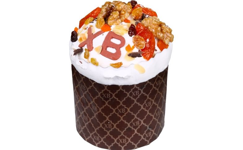 Кекс пасхальный с орехами и курагой