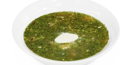 Окрошка на минеральной воде