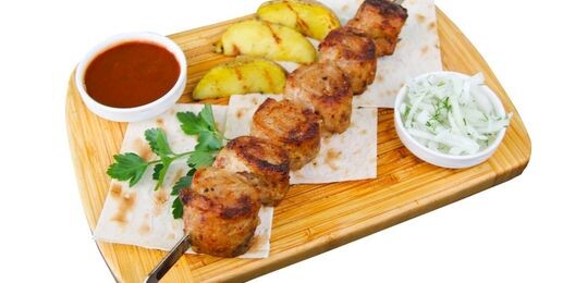 Шашлычные рулетики из курицы