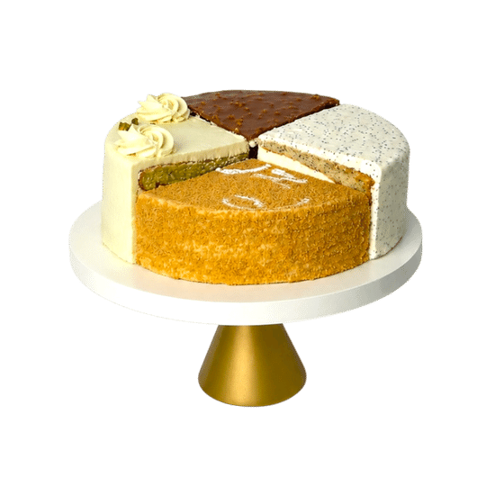 Микс больших тортов (Фисташковый, Медовый, Королевский, Сникерс)