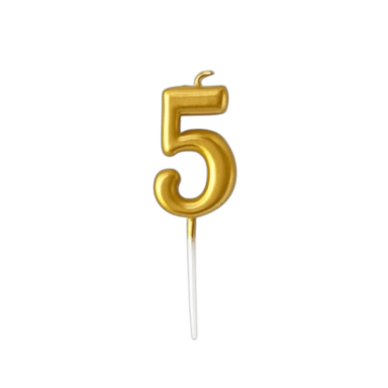Свечи Золото 5