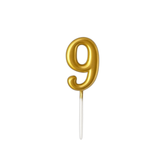 Свечи Золото 9