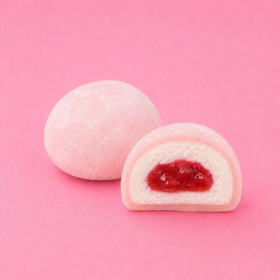 Моти мороженое с клубничной начинкой