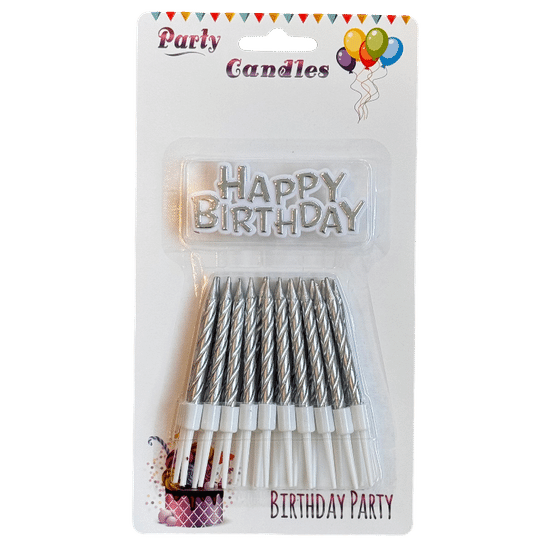 СВЕЧИ Happy Bd серые