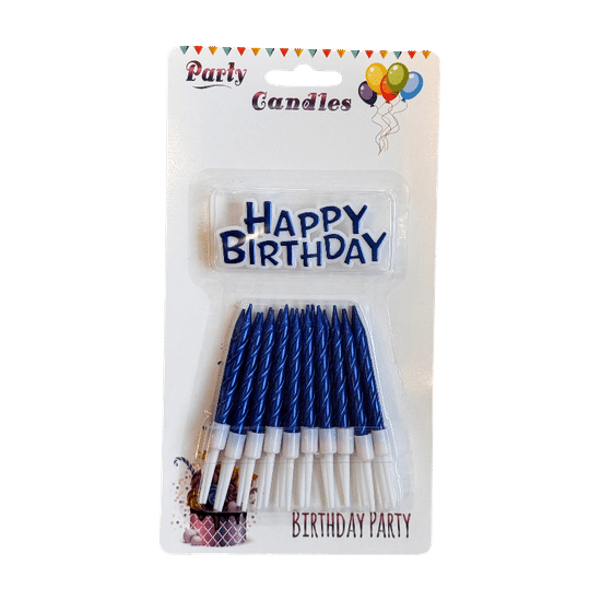 СВЕЧИ Happy Bd синие