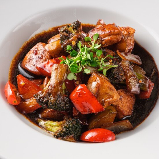 Куриное филе с овощами