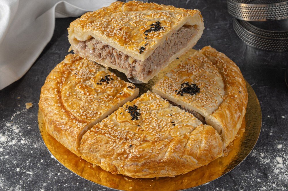 Пирог с говядиной и картофелем