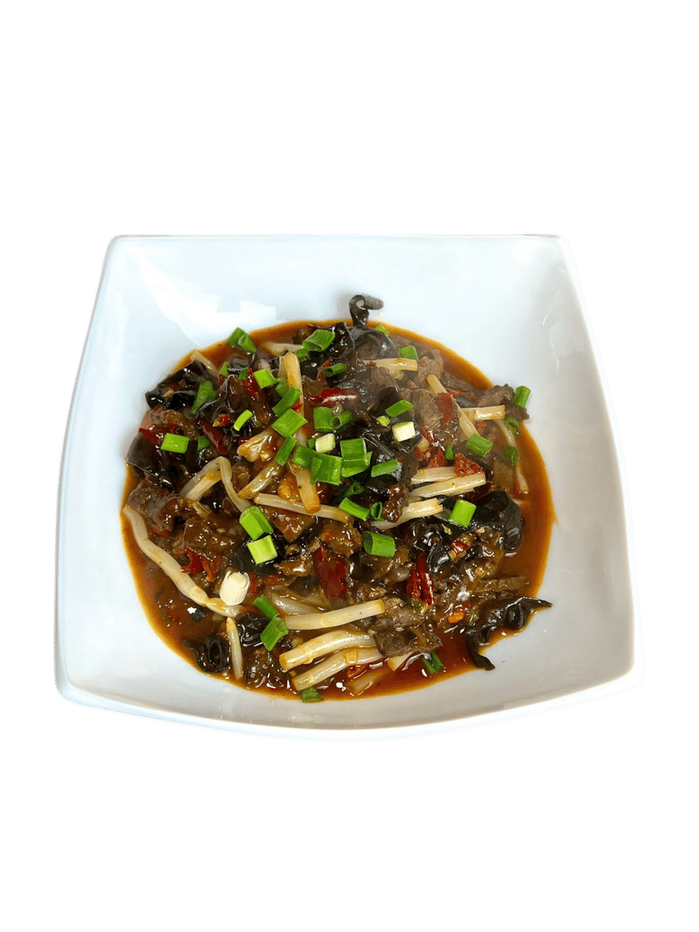 Телятина соломкой в пикантном соусе