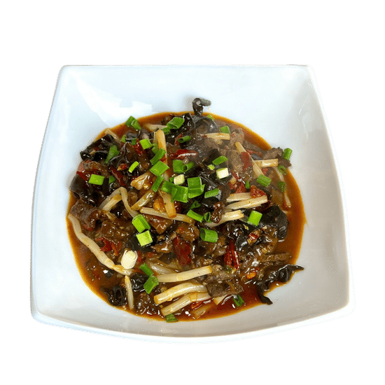 Телятина соломкой в пикантном соусе