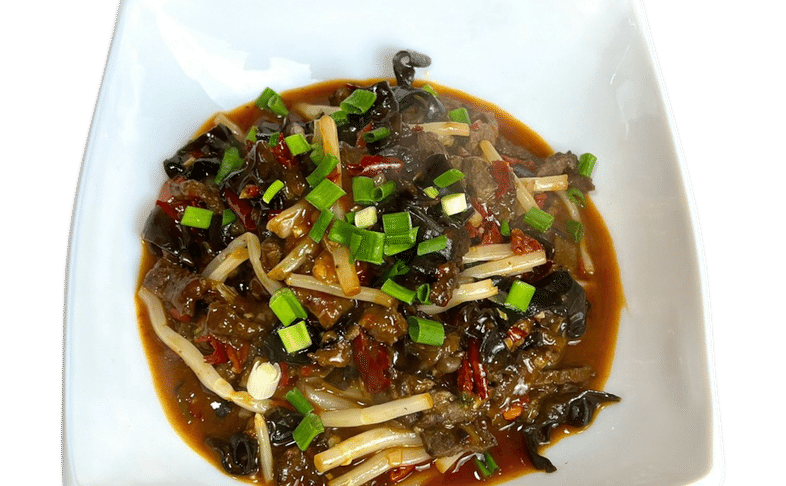 Телятина соломкой в пикантном соусе