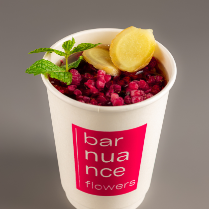 Чай имбирный с малиной 300мл