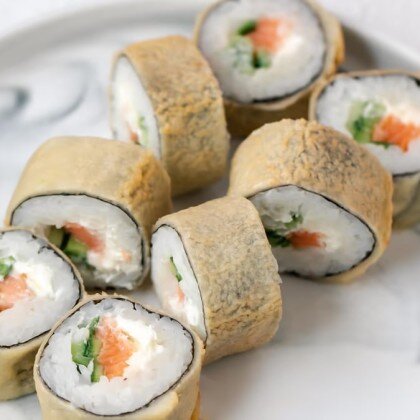 Zərif tempura losos