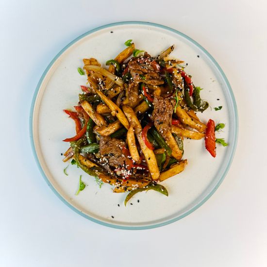 Фри с мясом