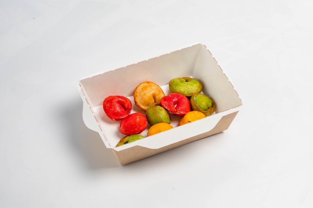 Пельмени цветные с бульоном или жареные