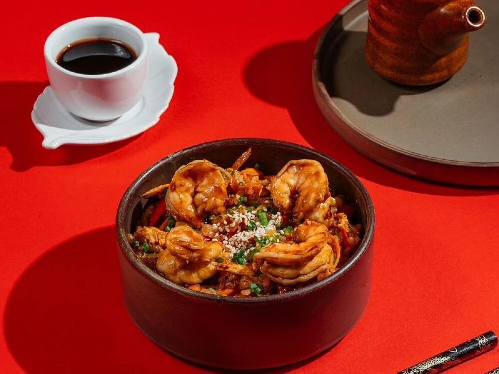 Tiqr qaridesləri ilə Wok