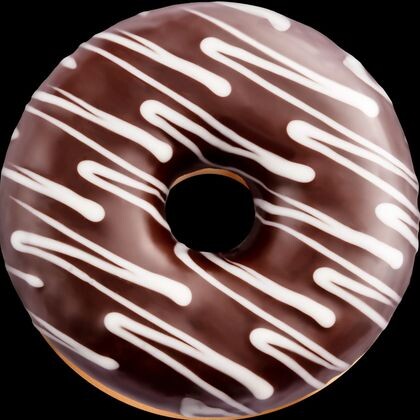 Донат глазированный "Шоколад" с шоколадной начинкой 0,067 (12ШБ) (РОССИЯ)