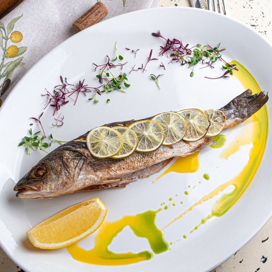 Сибас запечённый