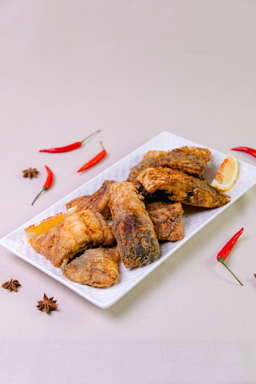 Сазан жареный кусковой