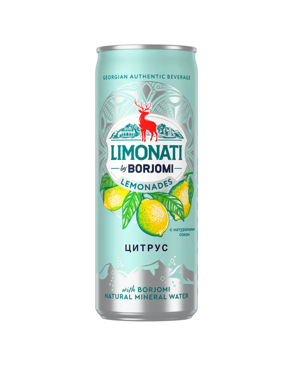 Лимонад Borjomi цитрус 0.33л жб