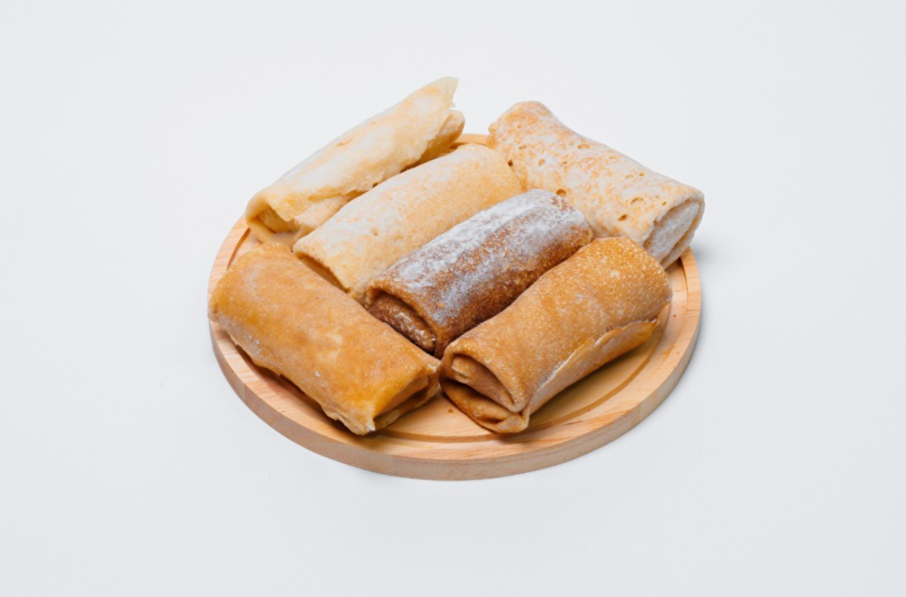 Блины с курицей и грибами