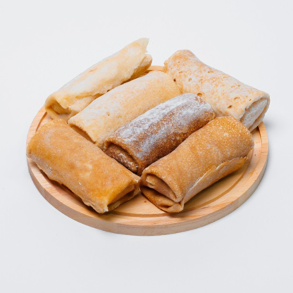 Блины с курицей и грибами