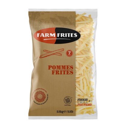 КАРТОФЕЛЬ ФРИ 7 ММ., 5Х2500 Г FARM FRITES