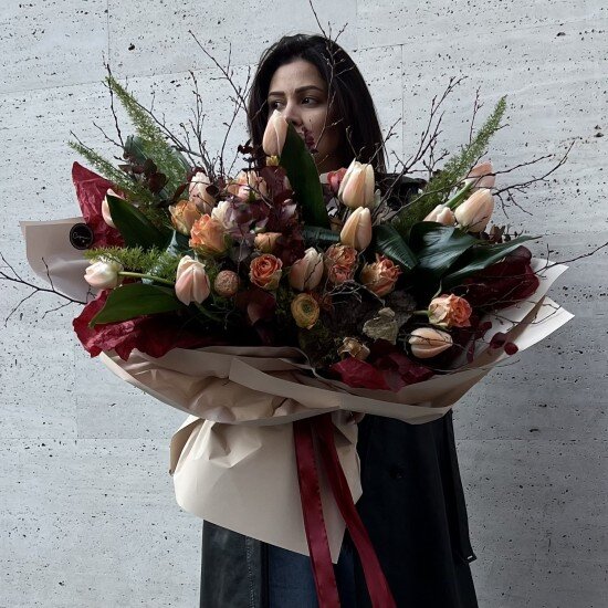 Букет «Salween» с тюльпанами