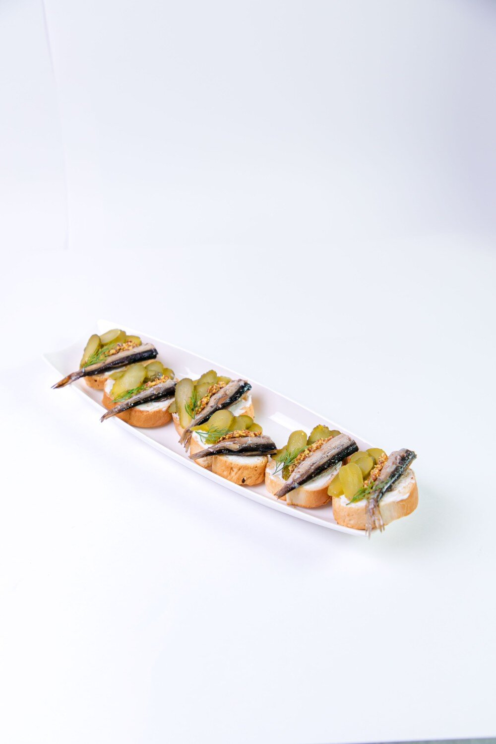 Брускетты с Балтийской килькой (6 штук)