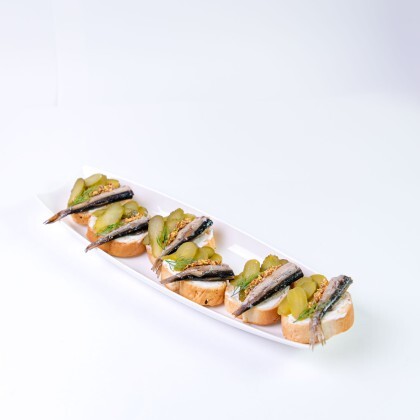 Брускетты с Балтийской килькой (6 штук)