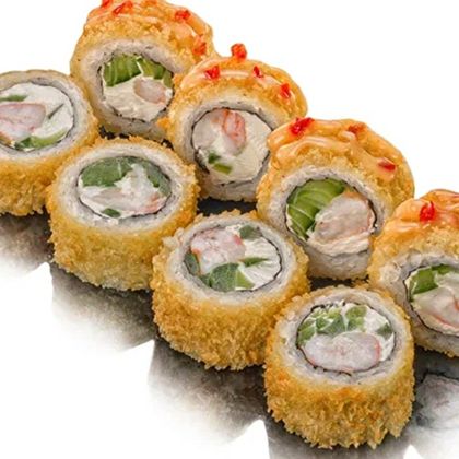 Жареный с креветкой