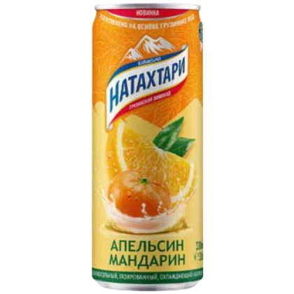 Лимонад Натахтари апельсин и мандарин 0.33л жб
