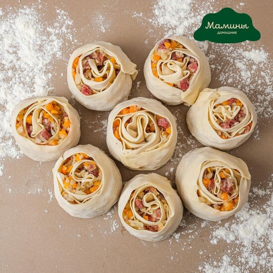 Орама с мраморной говядиной и тыквой