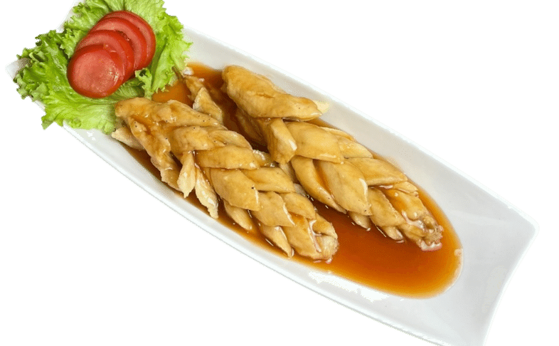 Рыба "Виноградная гроздь"Кисло-остром соусе