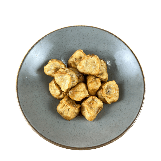 Пельмени жареные с телятиной